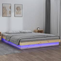 vidaXL Estructura De Cama Doble LED 180x200 cm - Marrón