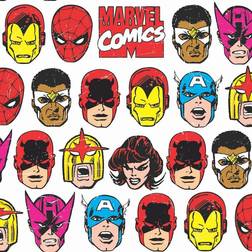 RoomMates Marvel Comics Classic Faces Peel & Stick Wallpaper