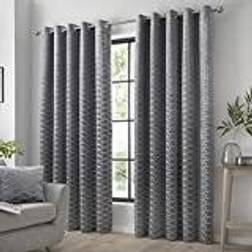 Curtina Charcoal, 90 Inch Curtina Kendal