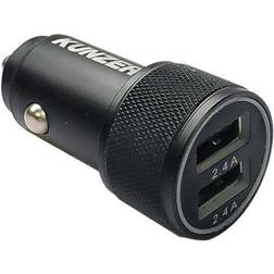 Kunzer USB car charger adapter 12V Max. load capacity=4.8 A