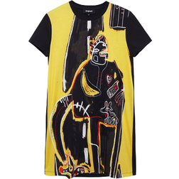 Desigual Artistic T-shirt Dress - Yellow