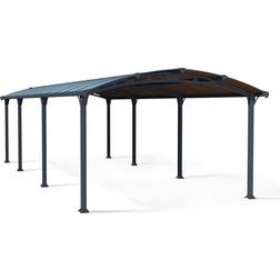 Palram Canopia Arcadia 3.6 Double Metal Carport Canopy (Building Area )