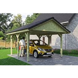 SKAN HOLZ Premium XL Enkeltcarport Ivan 430x500 cm (Areal )