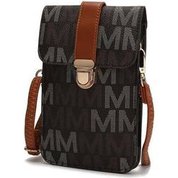 MKF Collection by Mia K. Lulu M Signature Phone Wallet, Brown Extra Large