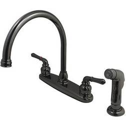 Kingston Brass NB790SP Water Onyx Centerset Kitchen Faucet Black Stai Matt black