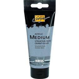 Kreul Solo Goya Acrylic Medium Struktur-Paste Granit-Silber 100 ml