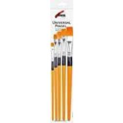 Kreul Hobby line 5er pinsel-set, synthetik flach