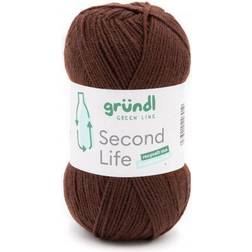 Gründl wolle second life 100 braun handarbeit