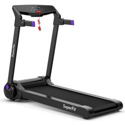 Goplus SuperFit 3HP Folding Electric Treadmill Running Machine Electric Treadmill PU