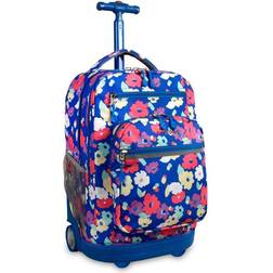 J World Sundance 19.5 Laptop Rolling Backpack Petals