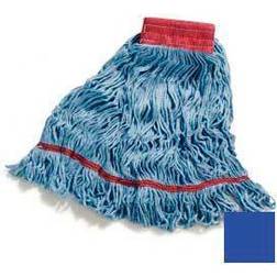 Carlisle Flo-Pac Large Red Wide Band Looped-End Mop, Blended 4-Ply Yarn, 369454B14