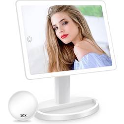 Funtouch Stor Upplyst Sminkspegel Med 88 LED - 360 Roterande Pekskärm