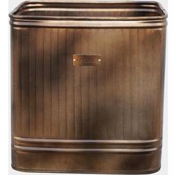 Ivyline Hampton Square Copper Metal Planter H35Cm W34Cm