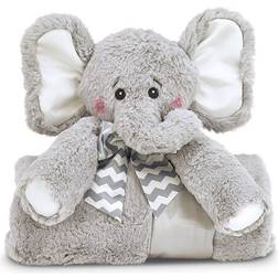 Bearington baby lil' spout cuddle me sleeper, gray elephant large size securi