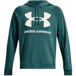 Under Armour Men's Rival Fleece Big Logo Hoodie - Coastal Teal/Onyx White