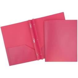 Jam Paper Plastic 2 Pocket School POP Folders with