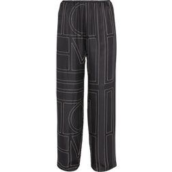 Toteme Monogram Pj Bottoms - Black