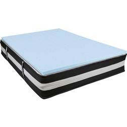 Flash Furniture Capri Comfortable Sleep Pocket Spring & 2 Gel Polyether Mattress