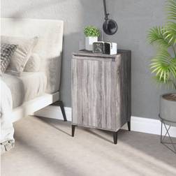 vidaXL grey sonoma Bedside Table