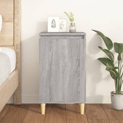 vidaXL 40 x 35 x 70 cm Konstrueret Træ Grå Sonoma-Eg Sengebord
