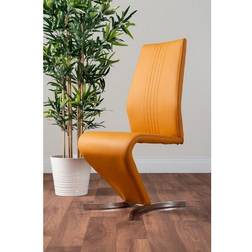 Furniturebox Set of 2 Furniturebox Willow Mustard Kitchen Chair 2pcs