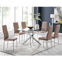 Furniturebox Leonardo 150cm Modern Dining Set