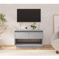 vidaXL Grigio Sonoma 70x41x44 cm Truciolato Mobile TV