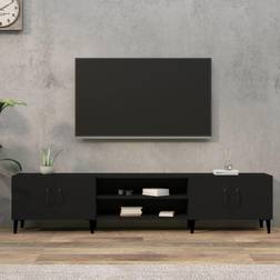 vidaXL Madera Contrachapada Negro 180x31.5x40 cm Mueble de TV