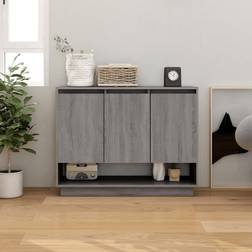 vidaXL Grey Sonoma Engineered Wood Grey Sideboard