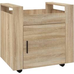 vidaXL Carrello Scrivania Rovere Sonoma 60x45x60 cm Legno Multistrato Scrittoio