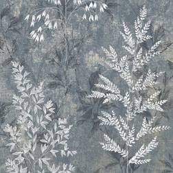 Rasch Dimension Garden Wallpaper Navy