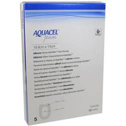 AQUACEL Foam adhäsiv Ferse Verband 5