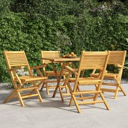 vidaXL Lot de 4 Chaises de Jardin Pliantes Sièges de Terrasse Pique-nique Extérieur