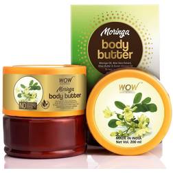 WOW Skin Science Shea Body Butter Moringa, Pure Shea Butter Body Lotion