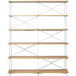 FDB Møbler A91 Nordhavn Shelving System Oak Nature Lacquered Silk Grey TB Book Shelf