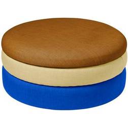 Broste Copenhagen Pond blue/sand/ocher Pouffe