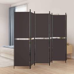 vidaXL 6-panels stof Rumdeler 300x180cm
