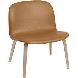 Muuto Lounge Visu Asiento Tapizado Refine Leather Cognac-Oak Sillón