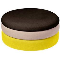 Broste Copenhagen Pond 30 cm Yellow-beige-dark Grape Puf