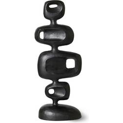 HKliving Aluminium sculpture Heavy black Prydnadsfigur