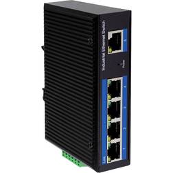 LogiLink NS200P Industrial Ethernet Switch 5 Ports 10 / 100 MBit/s PoE