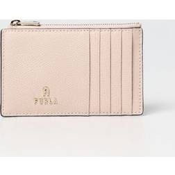 Furla Card Case M Ballerina I Pink Textured Leather Woman