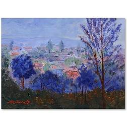 Trademark Fine Art 'Mystic Town' Painting Print on Wrapped Wall Decor