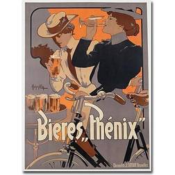 Trademark Fine Art Adolf Hohenstein 'Phoenix Beer 1899' 35x47 Wall Decor