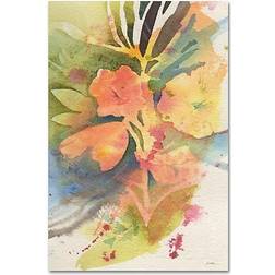 Trademark Fine Art 'Sunlight Blossoming' Painting Print on Wrapped Wall Decor