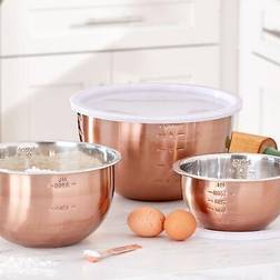 Cook Pro 6-Pc. Set Of Copper & Lids Mixing Bowl