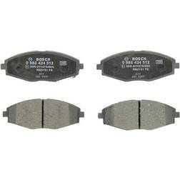 Bosch 0 986 424 512 Juego De Pastillas De Freno Low-Metallic Chapa Antichirridos