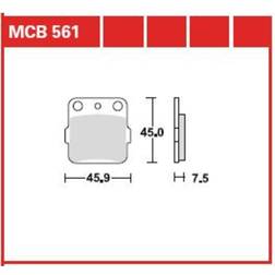 TRW Lucas Brake Pad MCB561