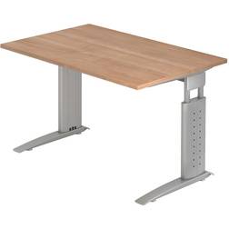 Hammerbacher Schreibtisch Teda H680-860 x B1200 x T800 mm Nussbaumdekor Writing Desk