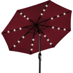 Best Choice Products 10ft Solar Lighted Patio Umbrella Adjustment